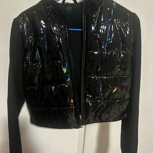 ALO Yoga Iridescent Black Puffer Jacket